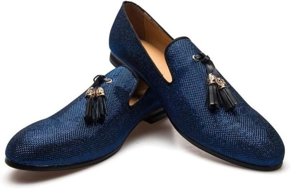 Vintage Velvet Embroidery Loafers